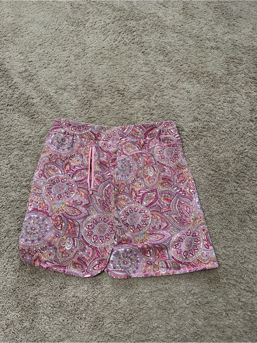 T By Talbots Everyday Stretch Skort Pink Paisley Pickleball Size Large - Picture 5 of 11